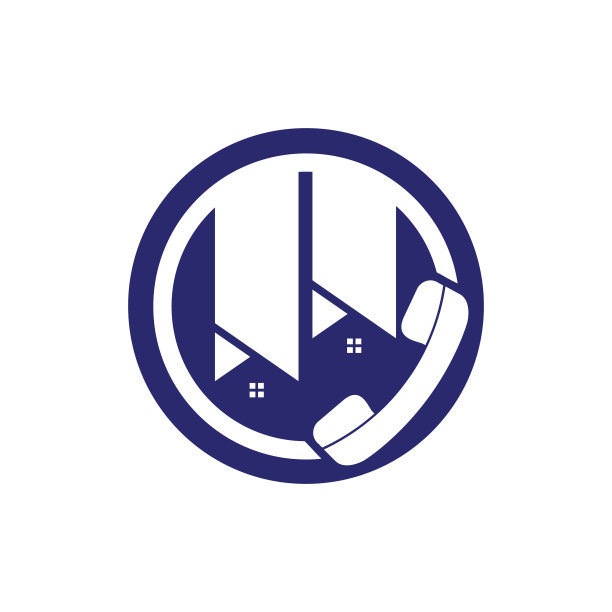 家叫矢量标志设计模板。房地产企业标志概念。图片下载