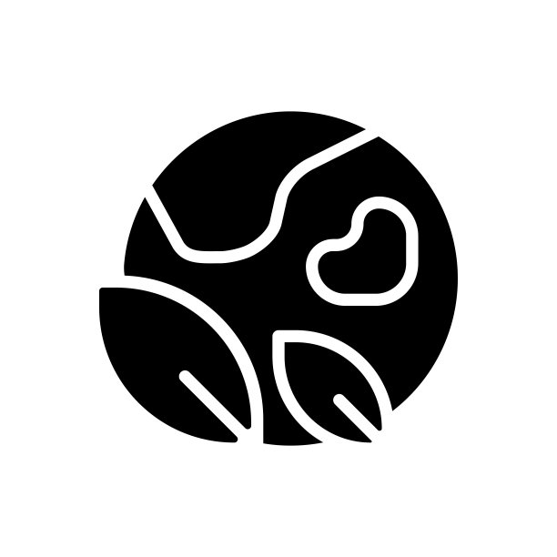 拯救星球黑色字形图标图片下载