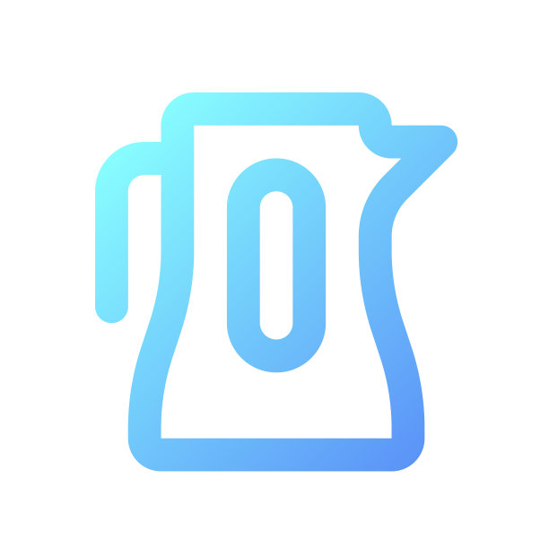 电水壶像素完美梯度线性ui图标图片下载