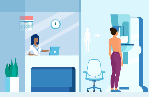 一名正在接受医疗检查的妇女的病媒。图片下载