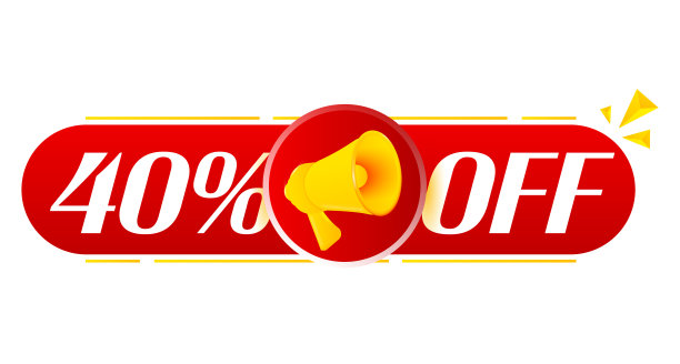 白色背景四折扩音器。扩音器横幅。网页设计。向量图片下载