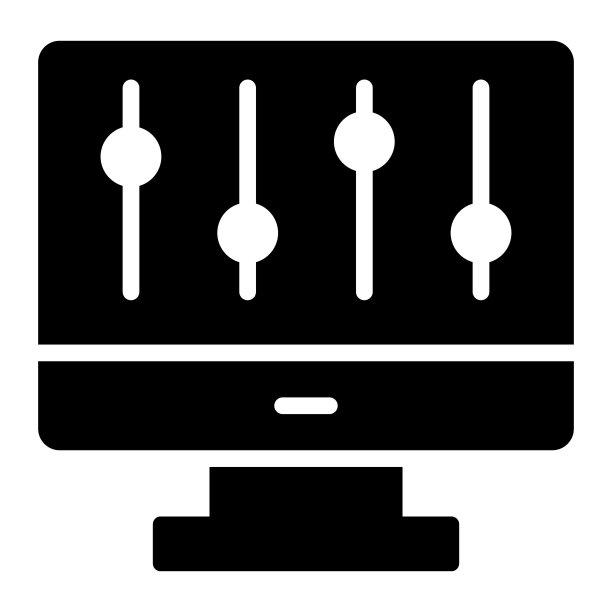 现代控制器图标矢量图图片下载