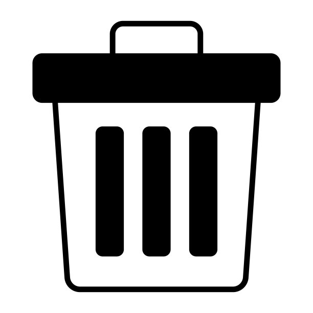 回收站图标现代插图图片下载