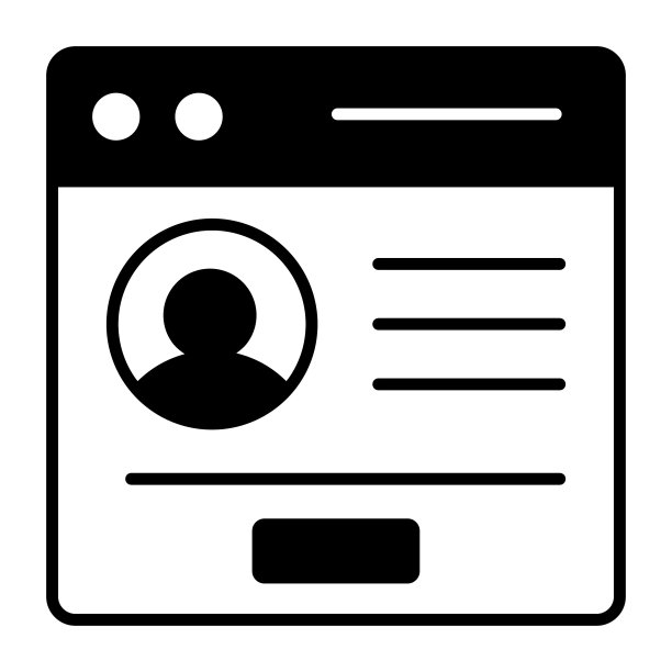 个人资料页面图标现代插图图片下载
