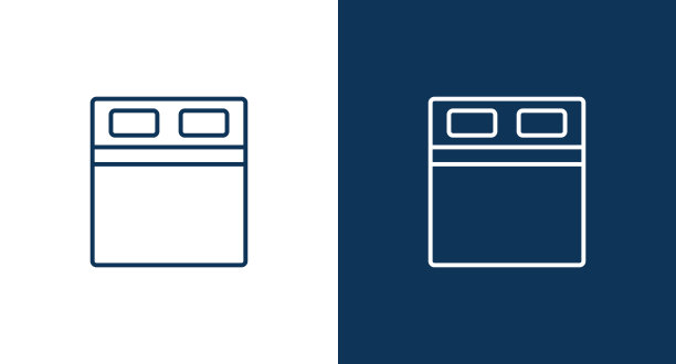 床图标的网页和移动图片下载