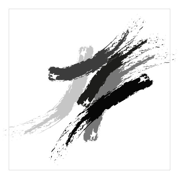 白色背景配深灰色笔触，设计元素图片下载