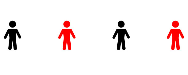 保持距离标志图标图片下载