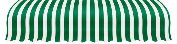 意大利国旗颜色的条纹遮阳篷。三维现实矢量插图孤立在白色图片下载