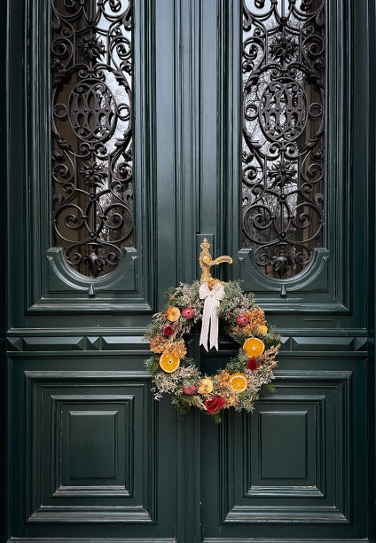 圣诞花环。图片下载