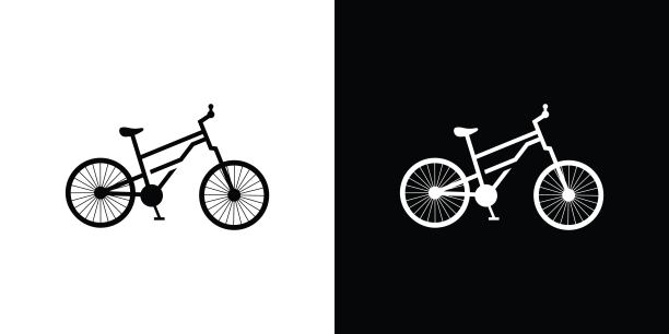 自行车图标矢量，自行车矢量标志图片下载