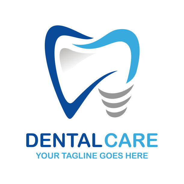 牙科护理标志设计矢量插图。牙科的标志。矫正标志图片下载