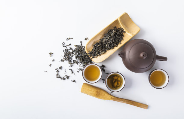 茶杯和茶具的照片图片下载