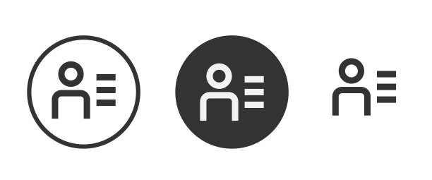 白色背景上的用户列表扁平矢量图标图片下载