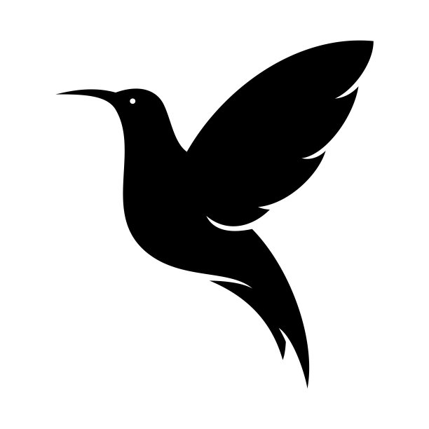 蜂鸟标志设计矢量。鸟的标志图片下载