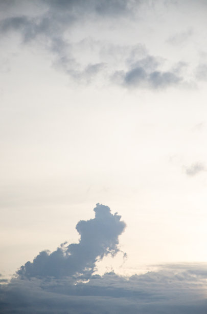 晴空万里的云图片下载