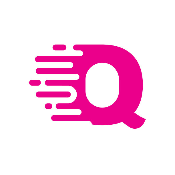 快速运动电路风格标志Q图片下载