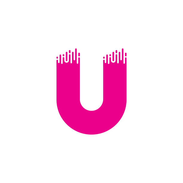 快速运动电路风格标志U图片下载