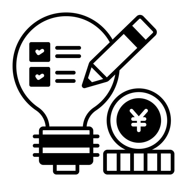 灯泡中的创意理念，优质矢量插画概念混合图标图片下载