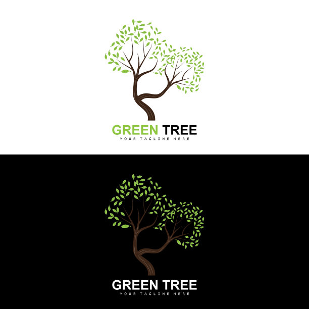 树木绿色树木和木材设计，森林插图，树木儿童游戏图片下载