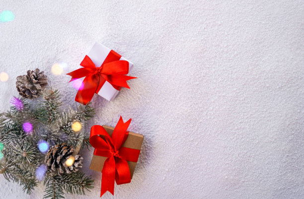 圣诞快乐和节日快乐贺卡，框架，横幅。新年。诺埃尔。圣诞背景装饰图片下载