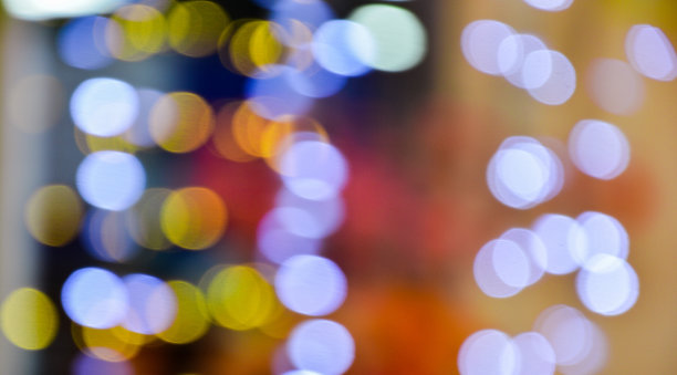 模糊抽象背景彩色圆形散景图片下载