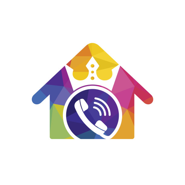 王叫矢量标志设计。手机和表冠图标设计。图片下载