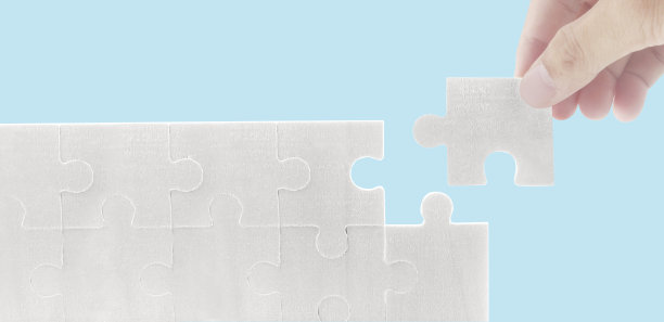 连接拼图。业务解决方案的成功图片下载