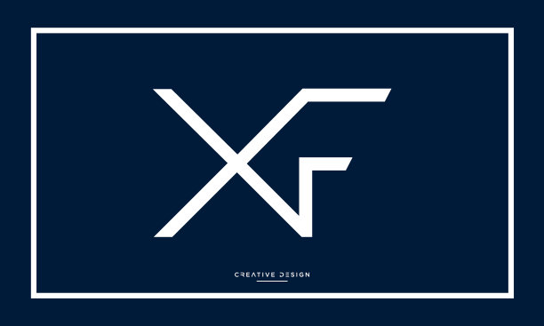 字母标志XF或FX字母组合图片下载