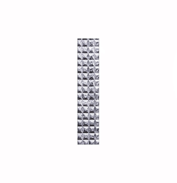 字母I -纹理闪亮的银色纸图片下载