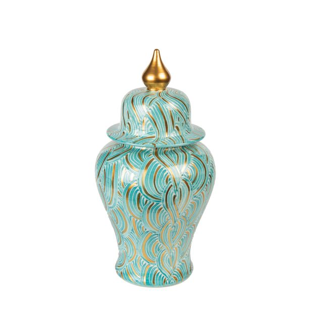 白色背景上孤立的陶瓷花瓶用于豪华客厅装饰图片下载