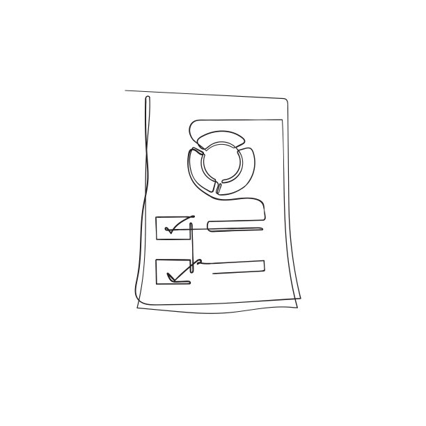 连续划线剪贴板饼图数据说明图片下载