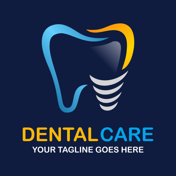 牙科护理标志设计矢量插图。牙科的标志。矫正标志图片下载