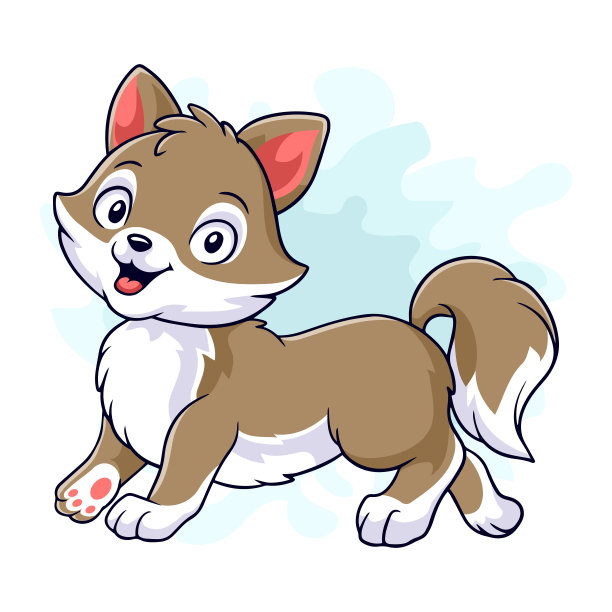 卡通滑稽的猫孤立在白色背景图片下载