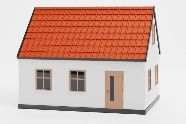 现实的3D渲染风格的房子图片下载