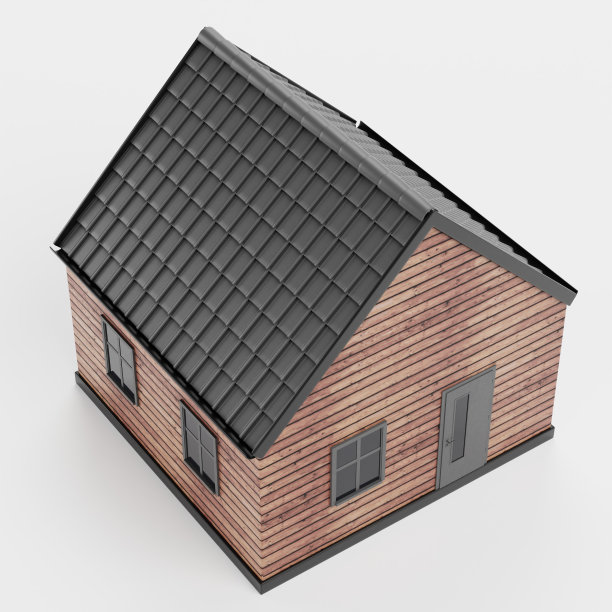 现实的3D渲染风格的房子图片下载