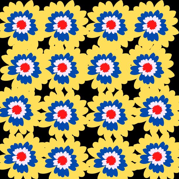 无缝花卉壁纸手绘花卉设计。图片下载