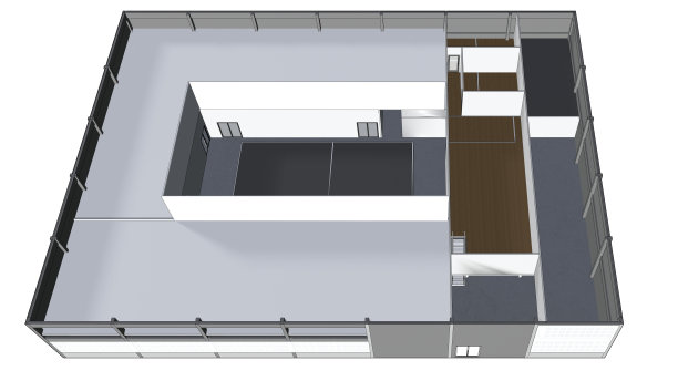 建筑项目的三维插图图片下载