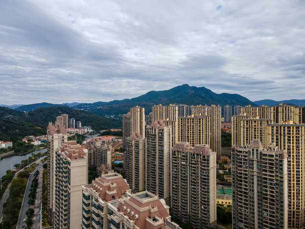 住宅建筑鸟瞰图图片下载