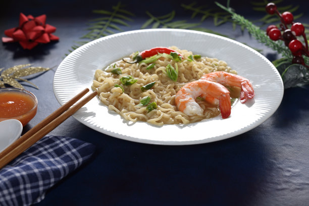 虾或虾拉面图片下载