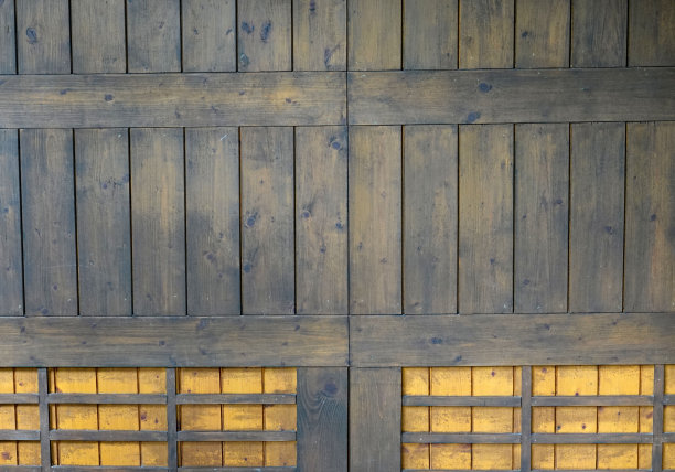 墙面木材日式风格，质感日式木材Shoji，室内装饰日式木屋图片下载