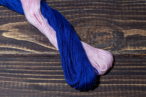 缝纫用的棉线。彩色调色板，手工工艺。图片下载