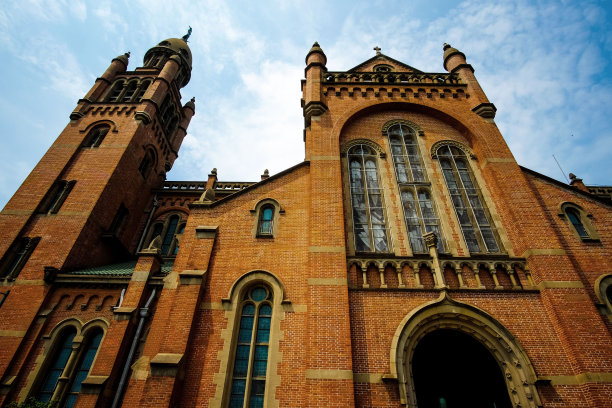 中国上海佘山天主教堂图片下载