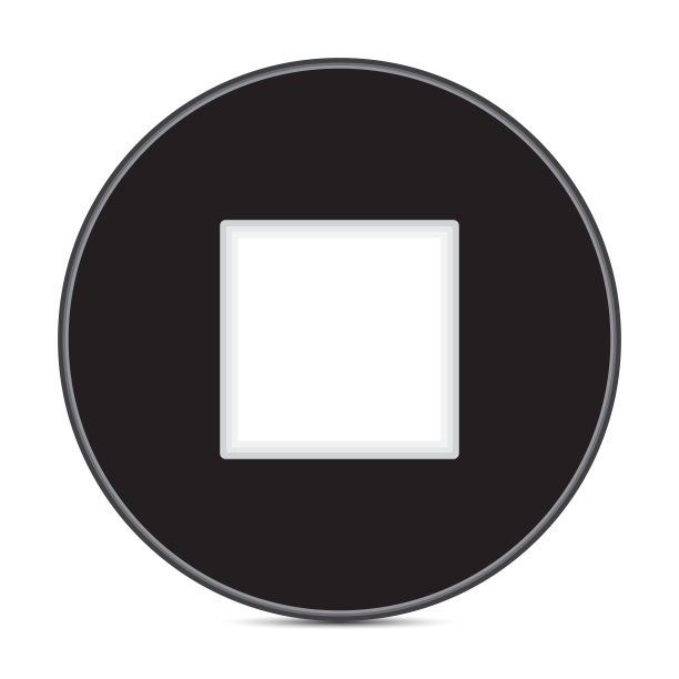 停止按钮图标矢量插图图片下载