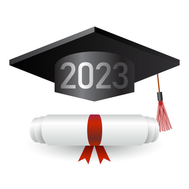 有毕业上限的2023届毕业生。有教育学历上限的人数。毕业设计模板，高中或大学毕业祝贺，年鉴图片下载