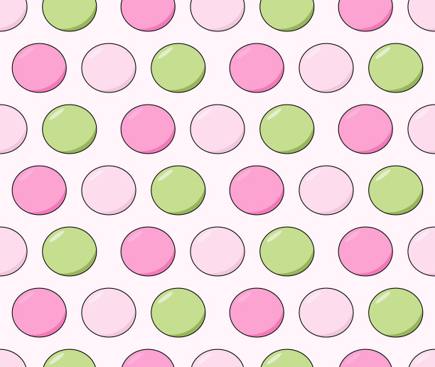 丹果日式甜饺甜点粉白绿圆球无缝图案背景。来自日本的传统食物。简单的矢量印刷，纺织品设计，壁纸图片下载