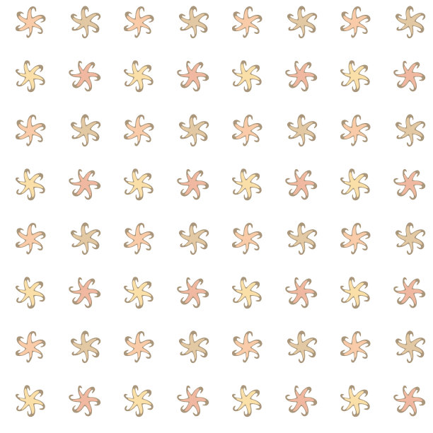花卉装饰无缝图案。涂鸦简单的图形雏菊花。可爱的婴儿育儿室设计，几何网格表面，粉彩插图。白色背景。向量图片下载