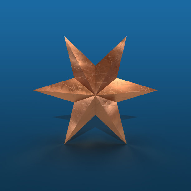 几何星形的三维绘制作为现代三维数字艺术图片下载