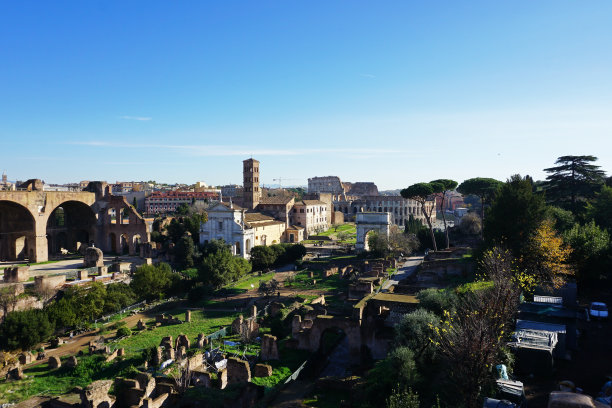 罗马广场(forum Romanum, Foro Romano)外观建筑与设计图片下载