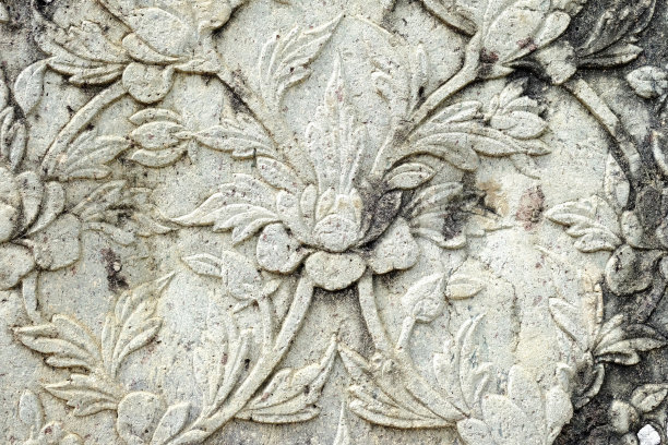 复古的泰国石壁雕塑。图片下载