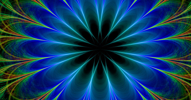 从分形纹理抽象形状。Frsctal艺术。图片下载